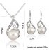 SET444 - Pearl necklace earrings set 